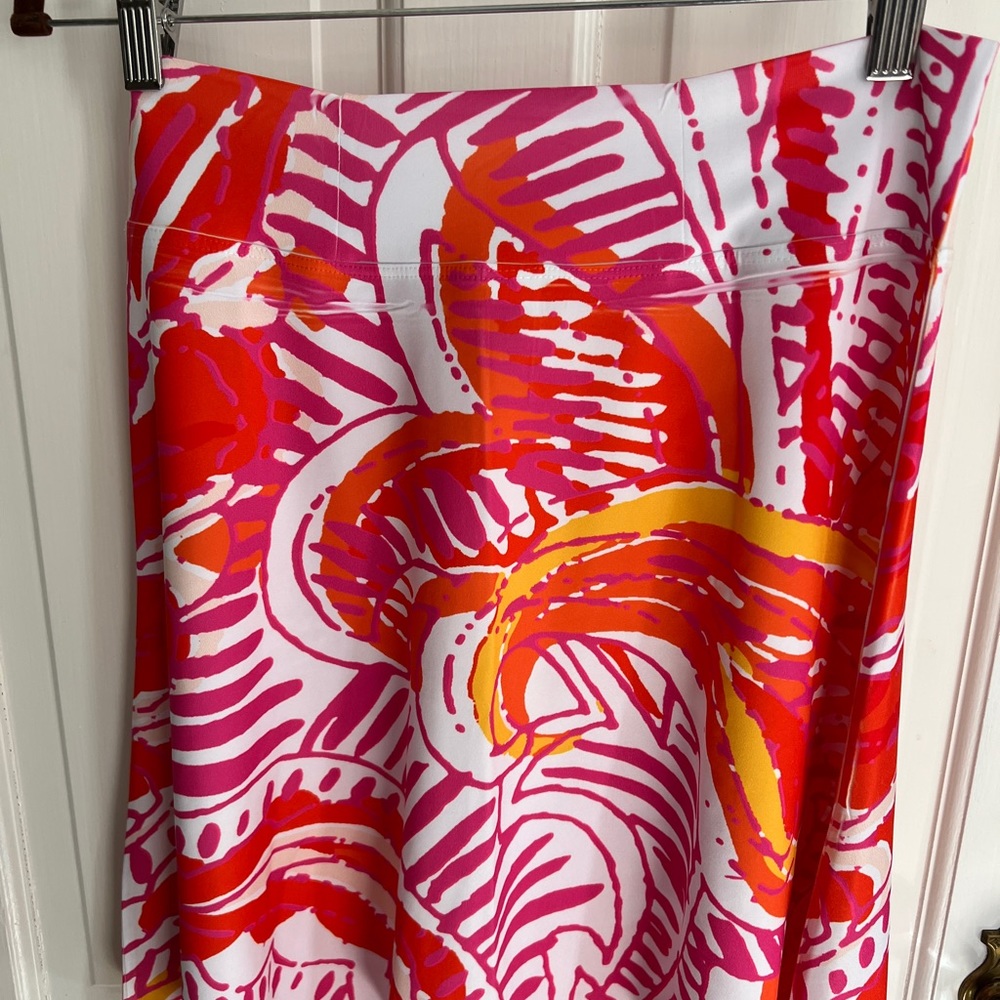 Before and Again nylon printed skirt